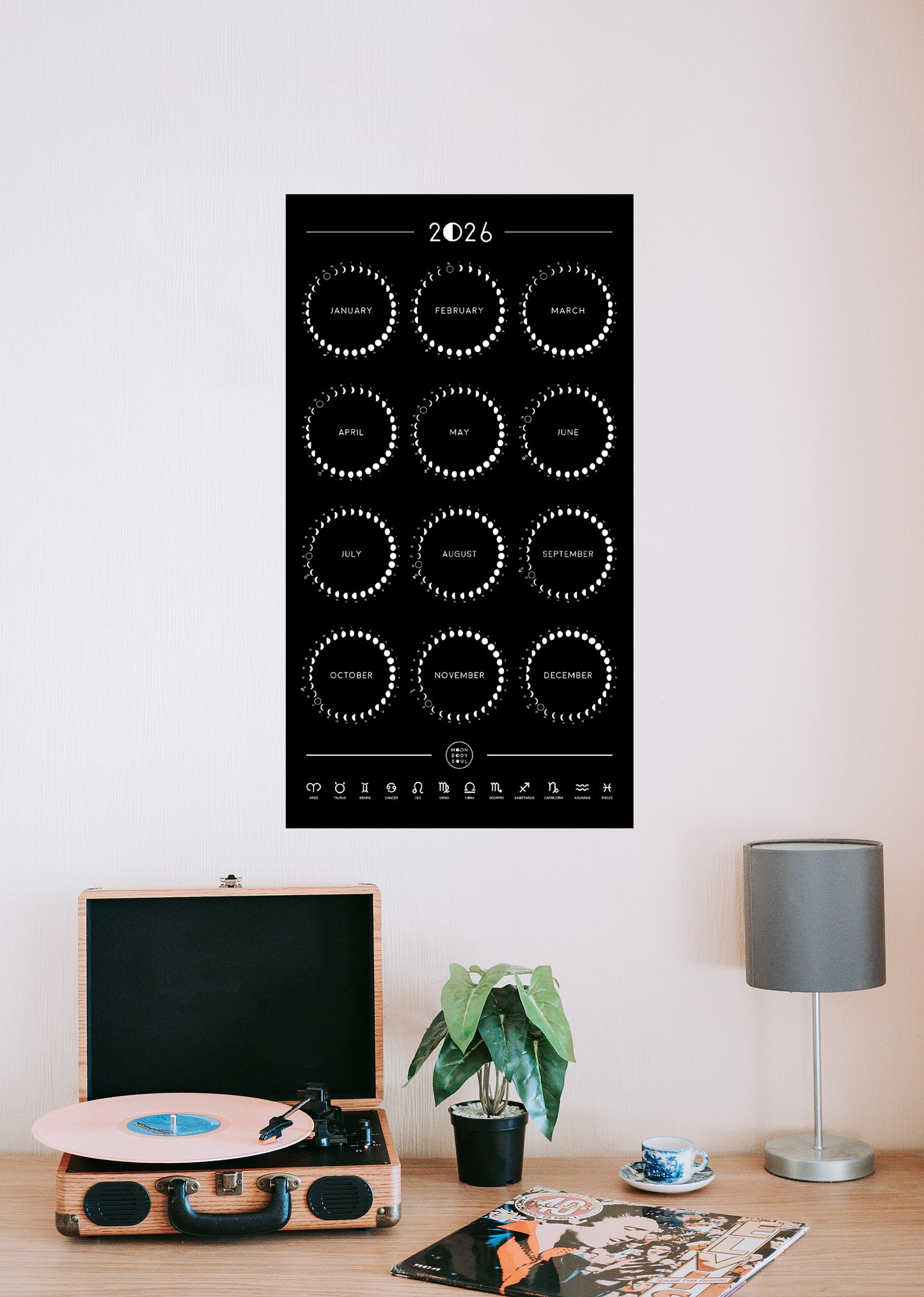 2026 Moon Phase Calendar - PREORDER