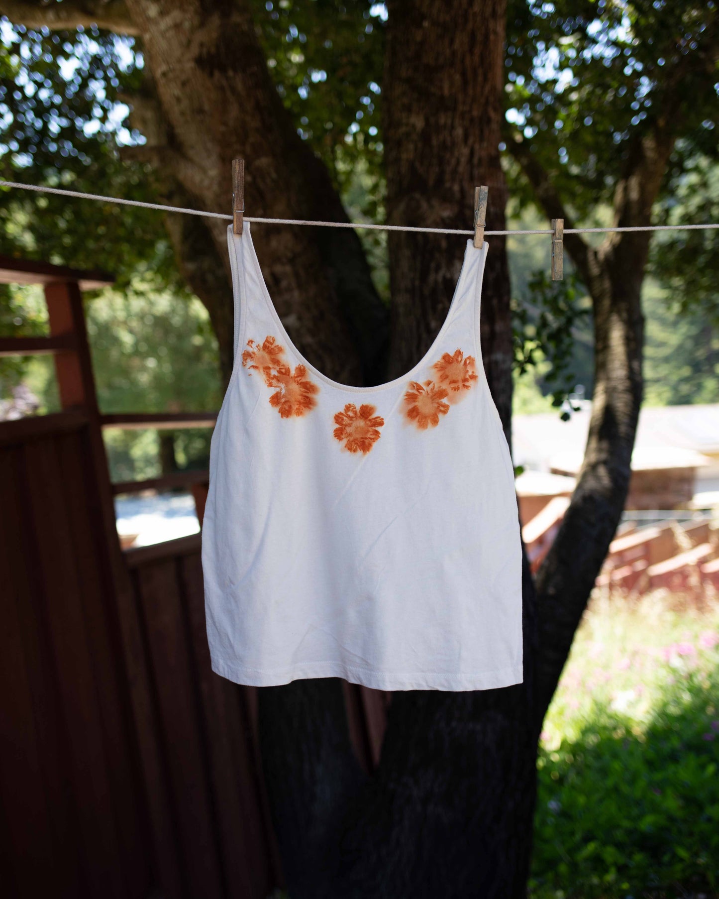 Organic Cotton Coreopsis Tank (one of a kind ready to ship)