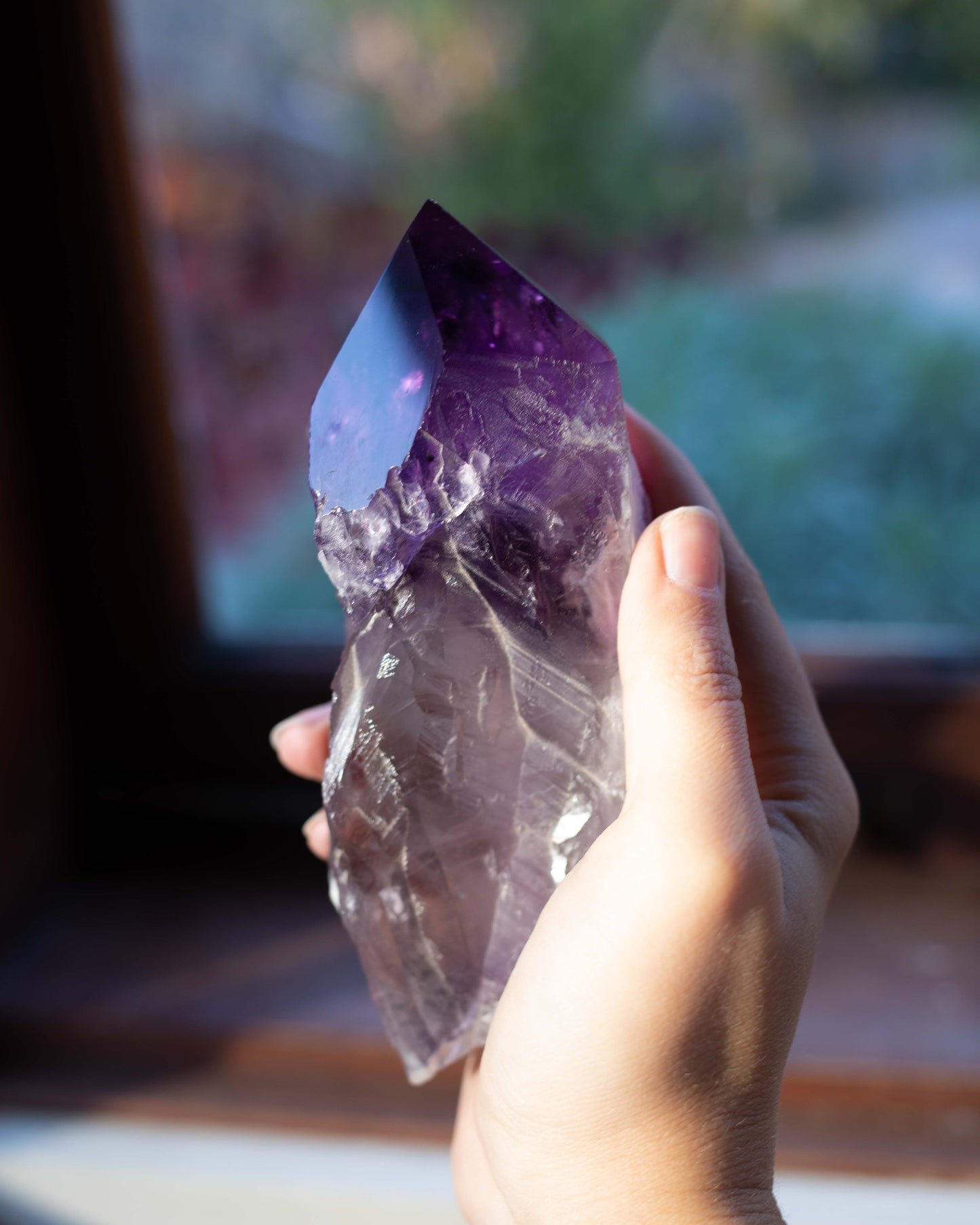 Large Bahia Amethyst Root with Phantoms