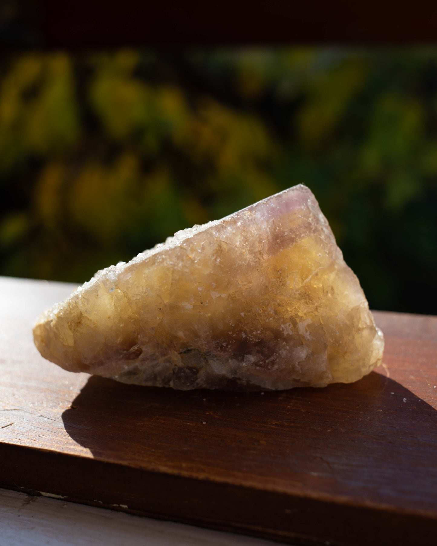 Raw Multicolored Fluorite with Quartz