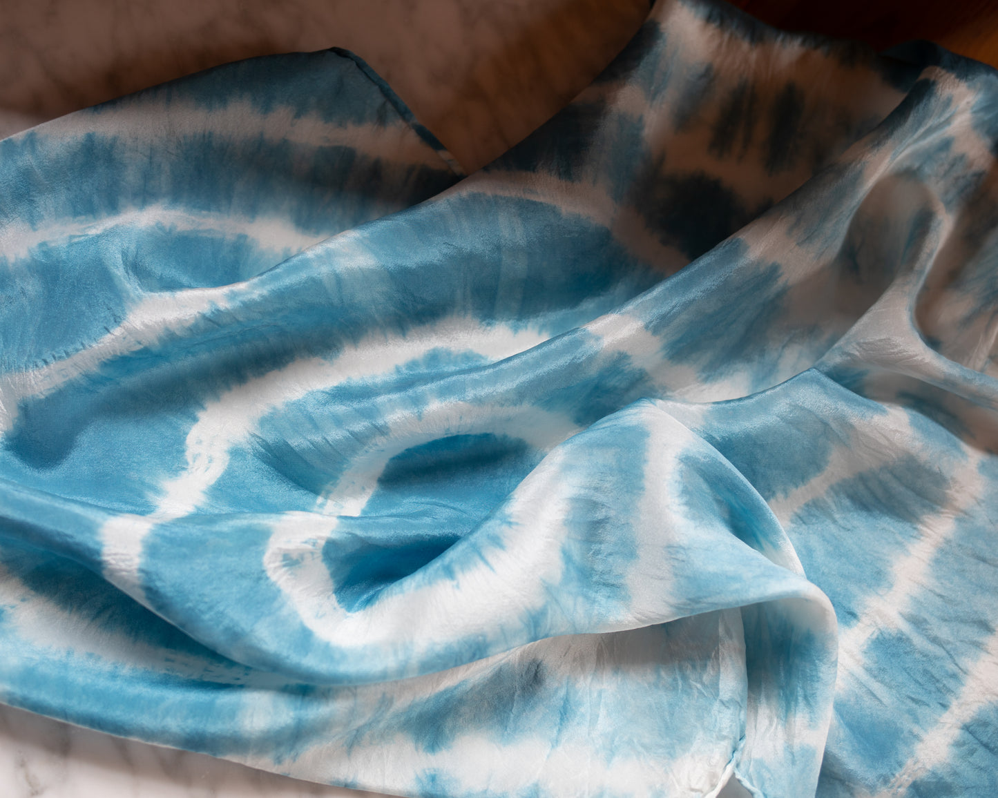 Indigo Silk Scarf - Portal