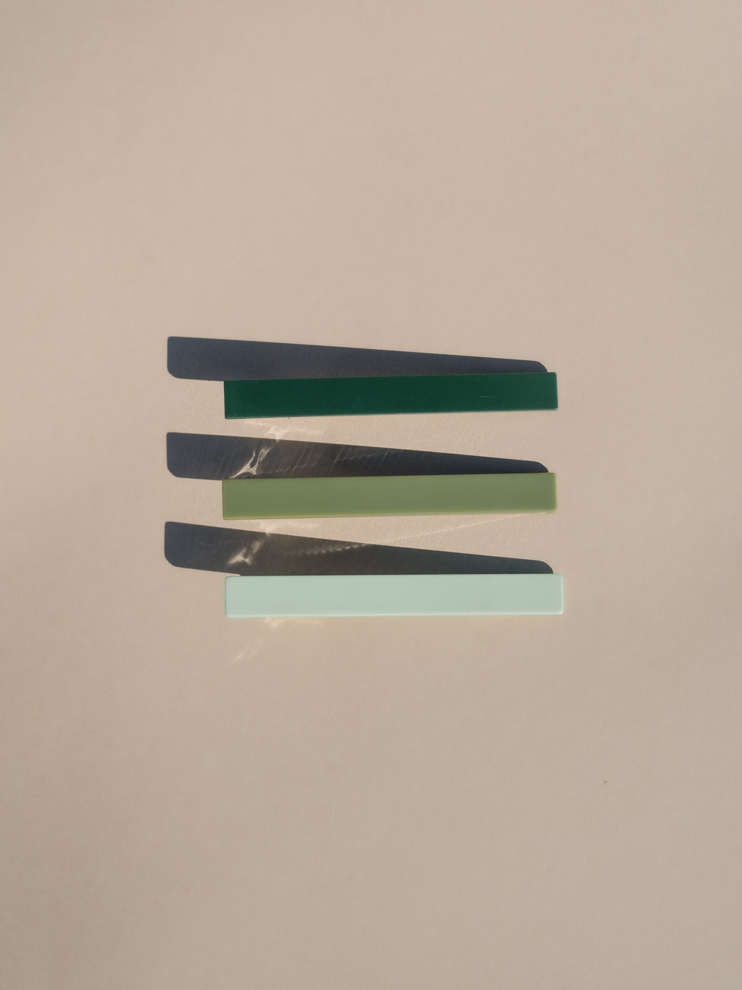 Evie Hair Clips - Green Tones