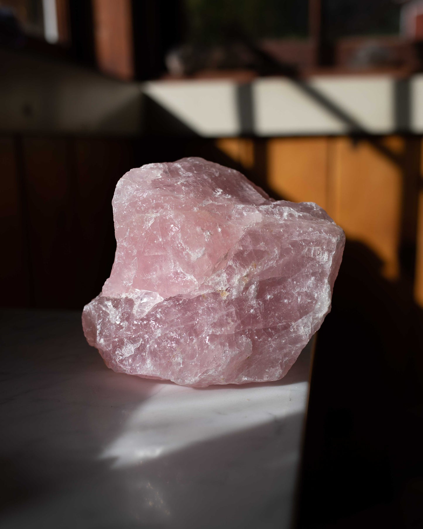 Large Raw Rose Quartz - A