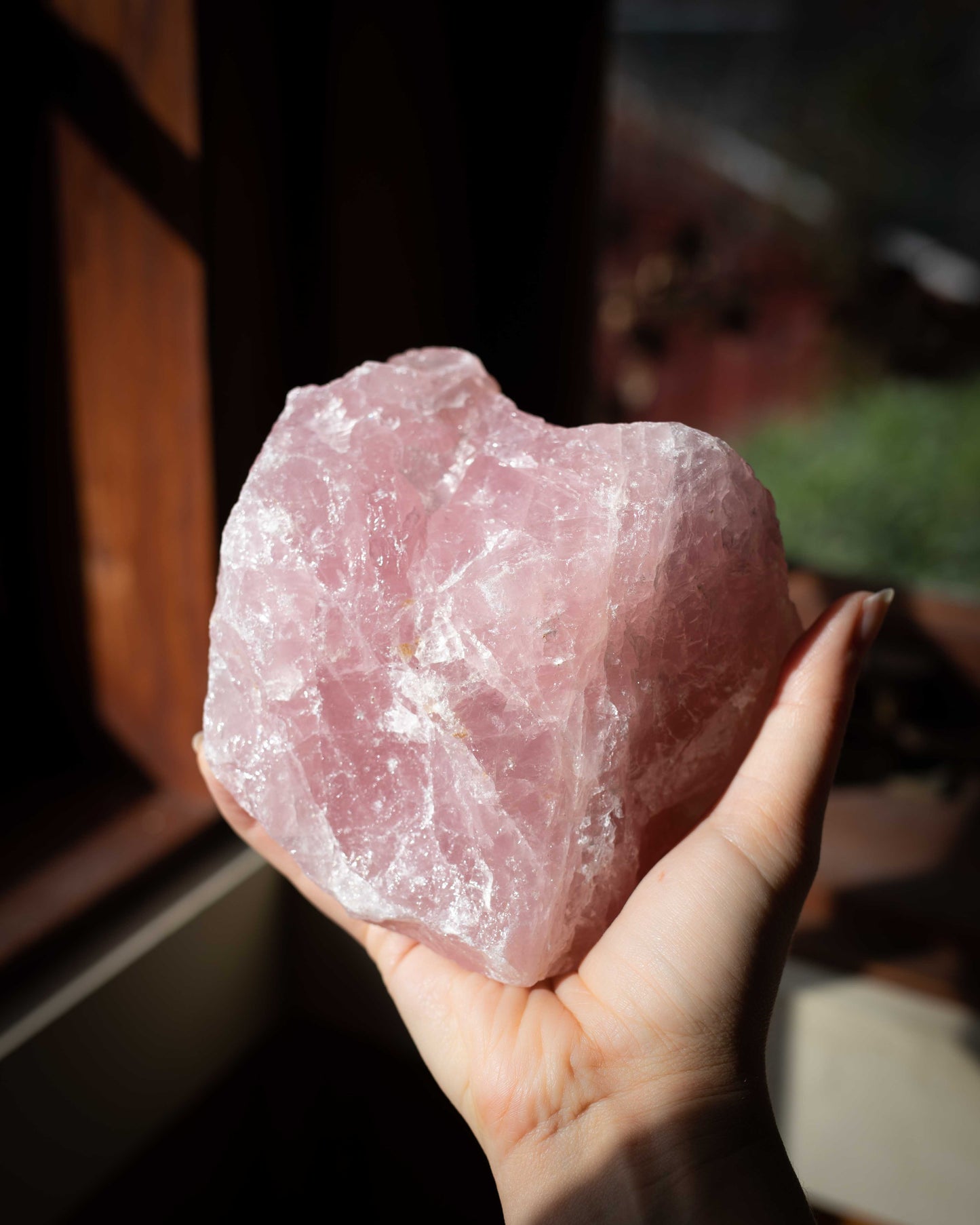 Large Raw Rose Quartz - A