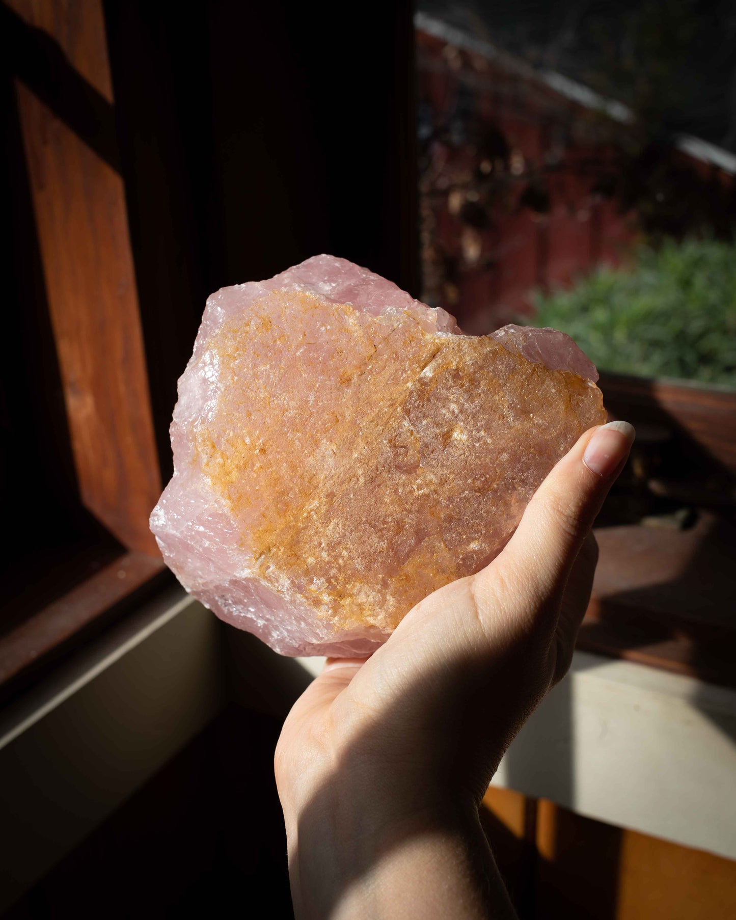 Large Raw Rose Quartz - A