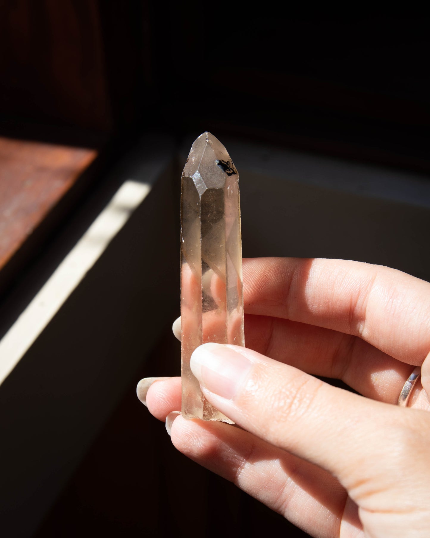 Small Natural Smokey Quartz Point