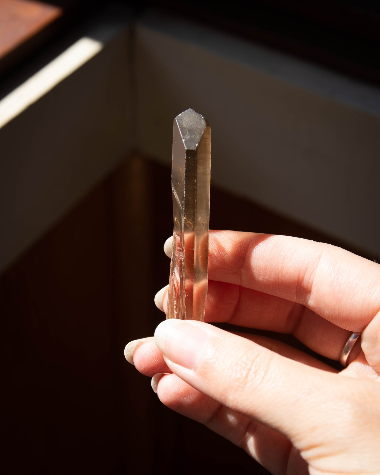 Small Natural Smokey Quartz Point
