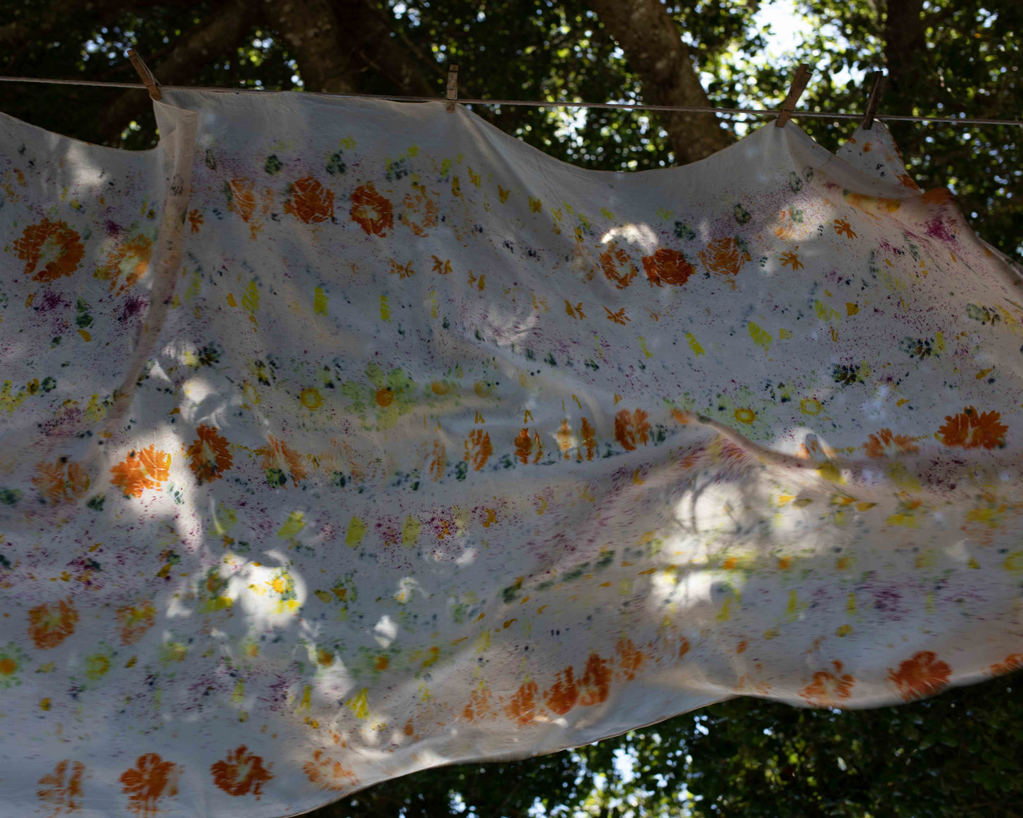 Flower Printed Silk Sarong