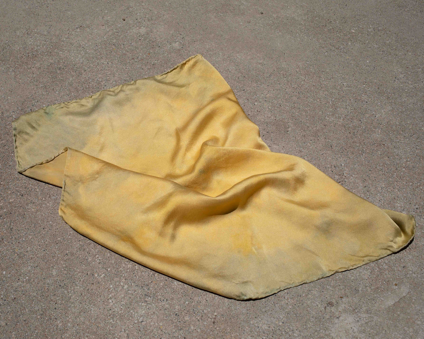Marigold + Indigo Silk Scarf (one of a kind ready to ship)