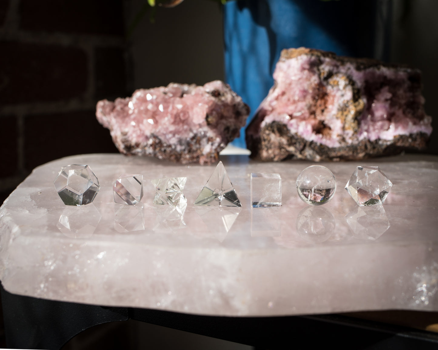 Clear Quartz Platonic Solid