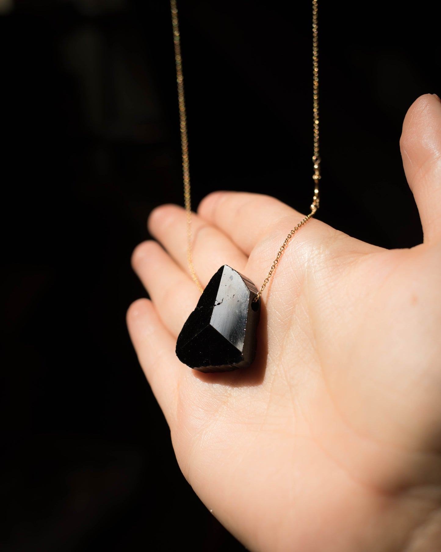 Terminated Black Tourmaline Necklace
