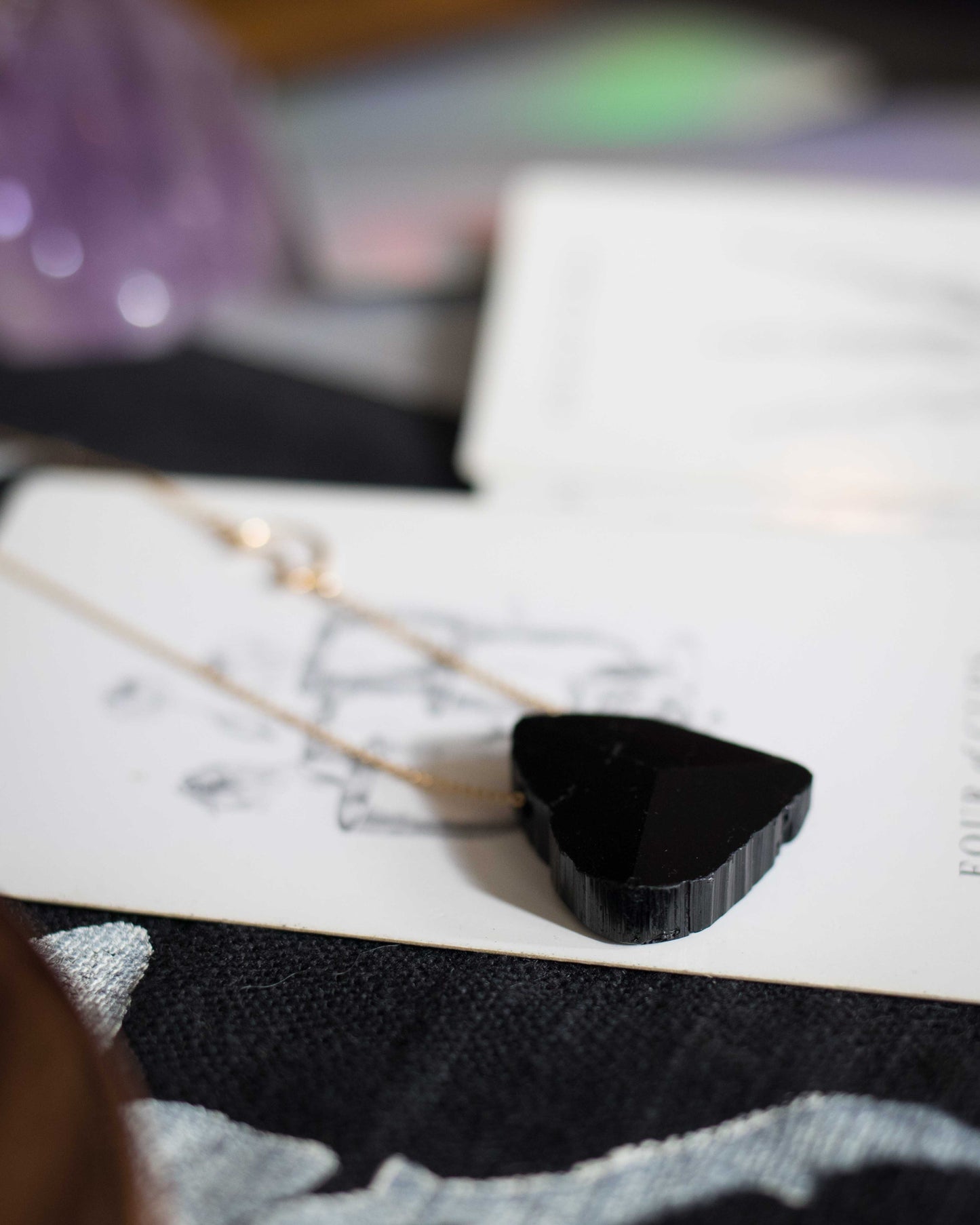 Terminated Black Tourmaline Necklace