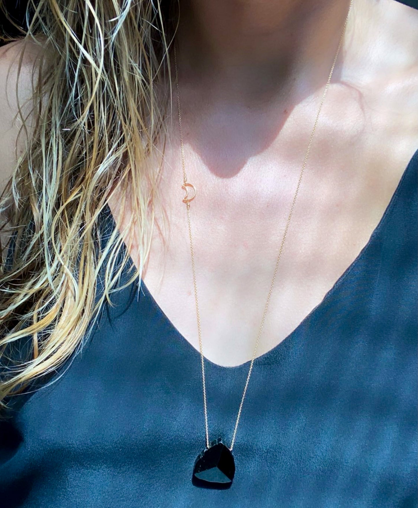 Terminated Black Tourmaline Necklace
