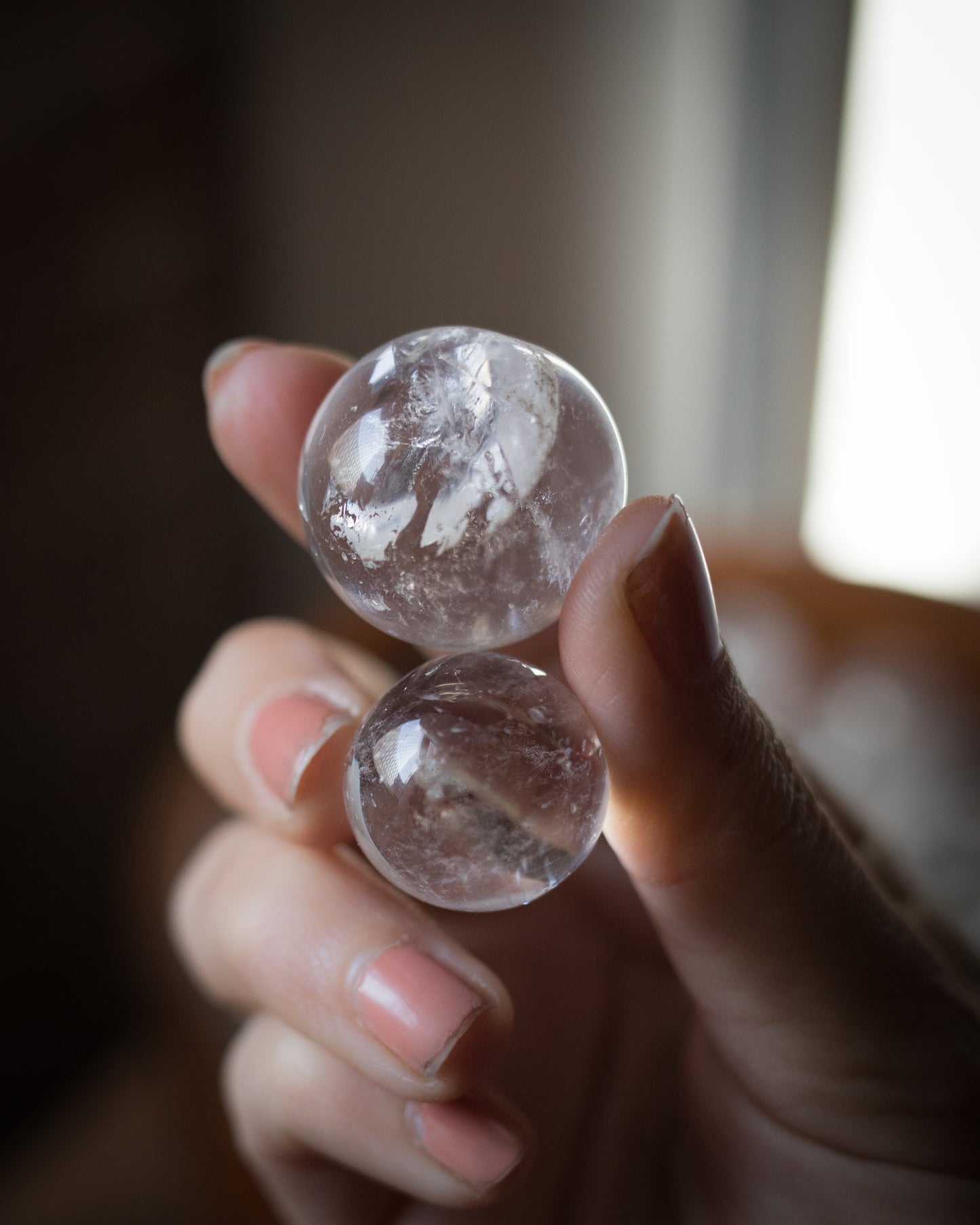 Clear Quartz Sphere (small & extra small)