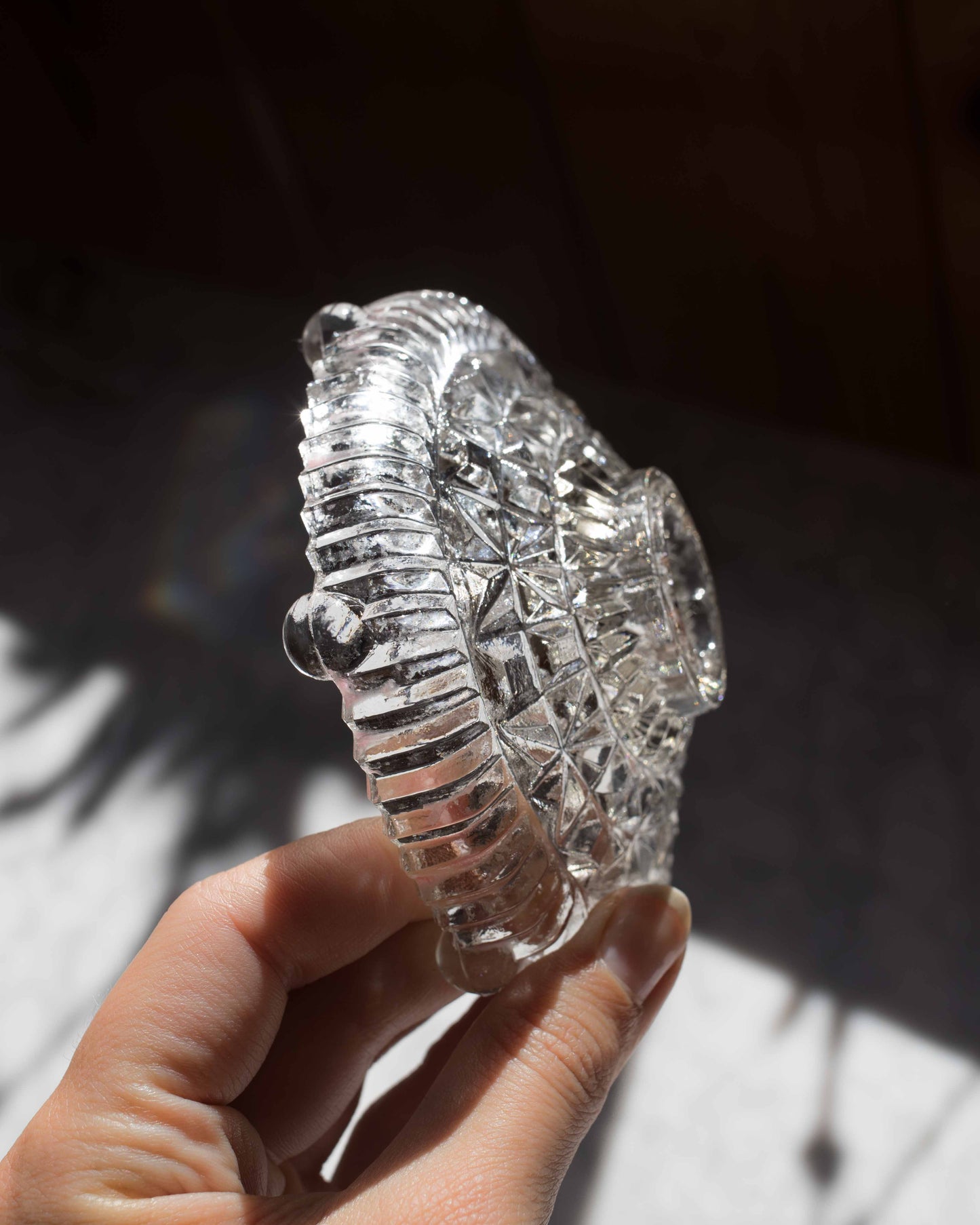 Vintage Crystal Sphere Holder H