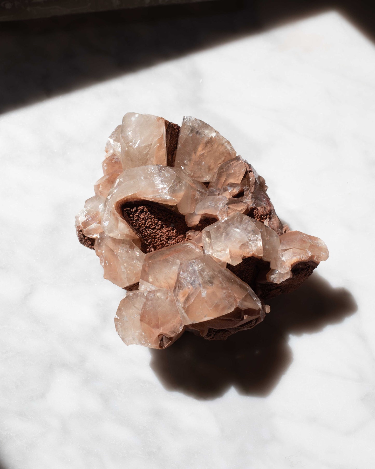 Calcite Crystals Clay Matrix