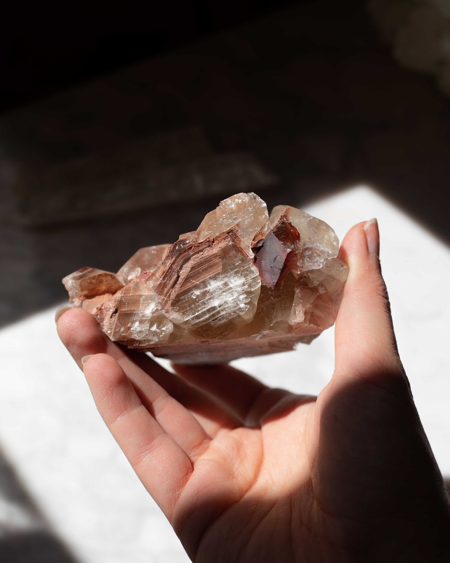 Calcite Crystals Clay Matrix