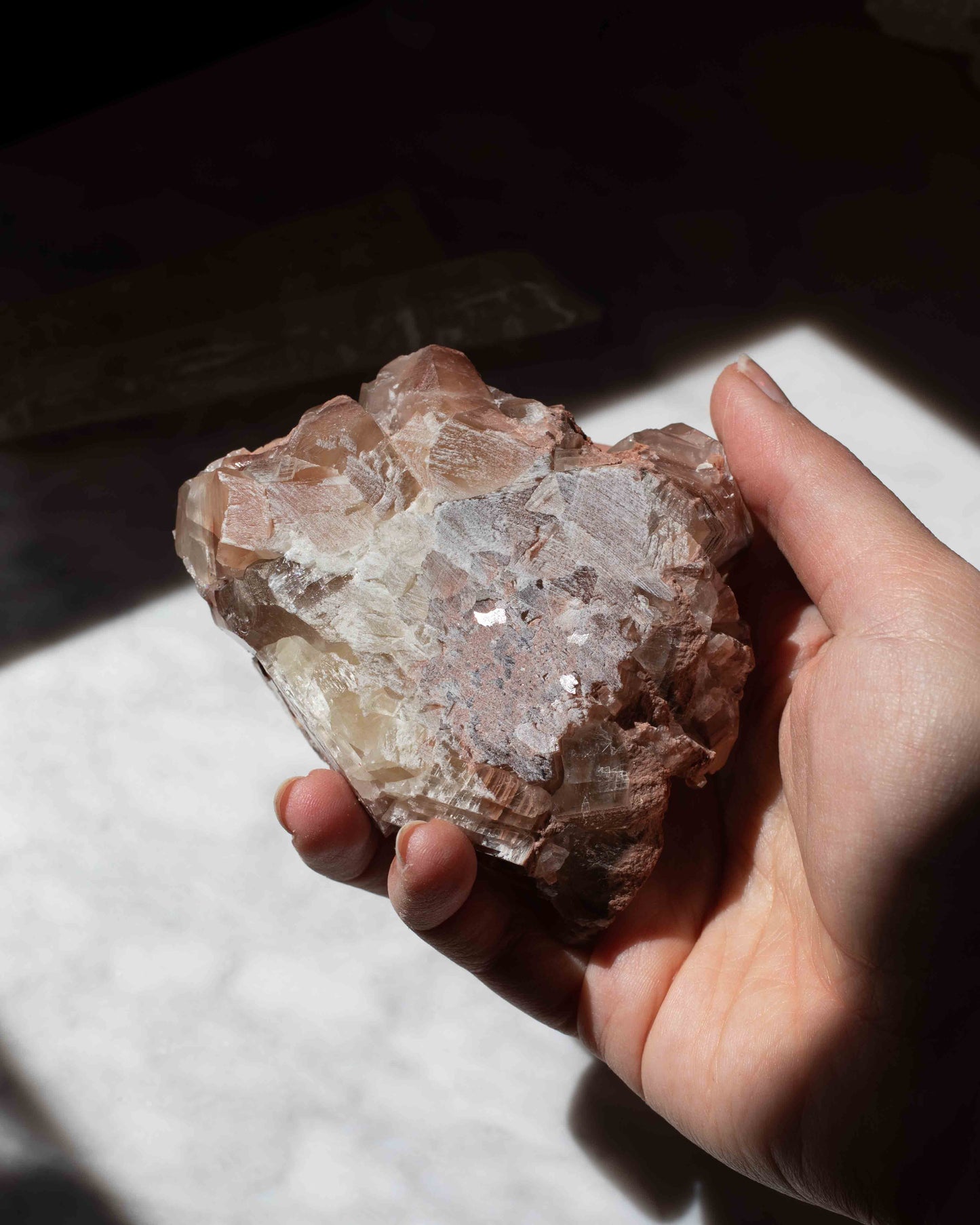 Calcite Crystals Clay Matrix