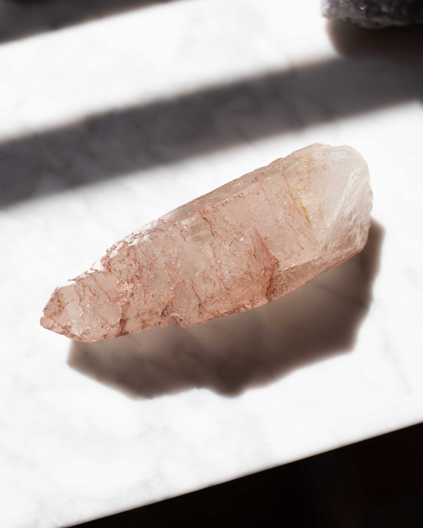 Hydrothermally Etched Scarlet Temple Lemurian (+UV REACTIVE!)