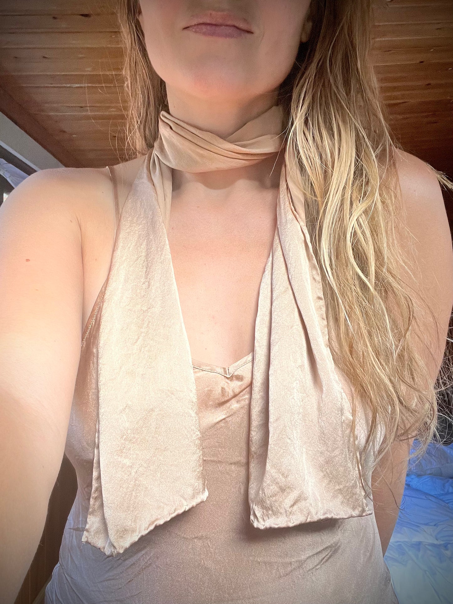 Redwood Charmeuse Long Silk Scarf (8 x 54) - PREORDER