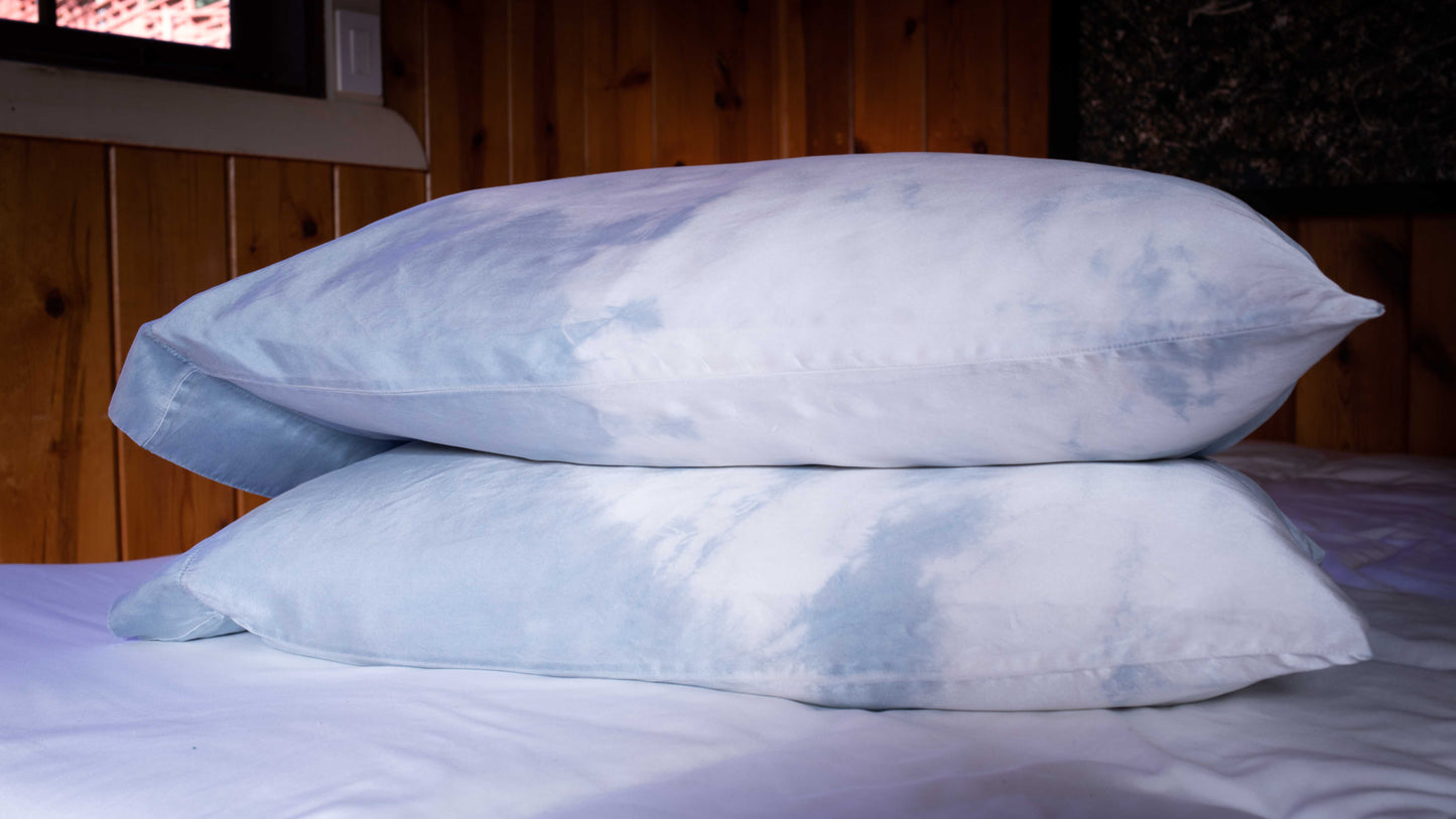 Indigo Charmeuse Pillowcase