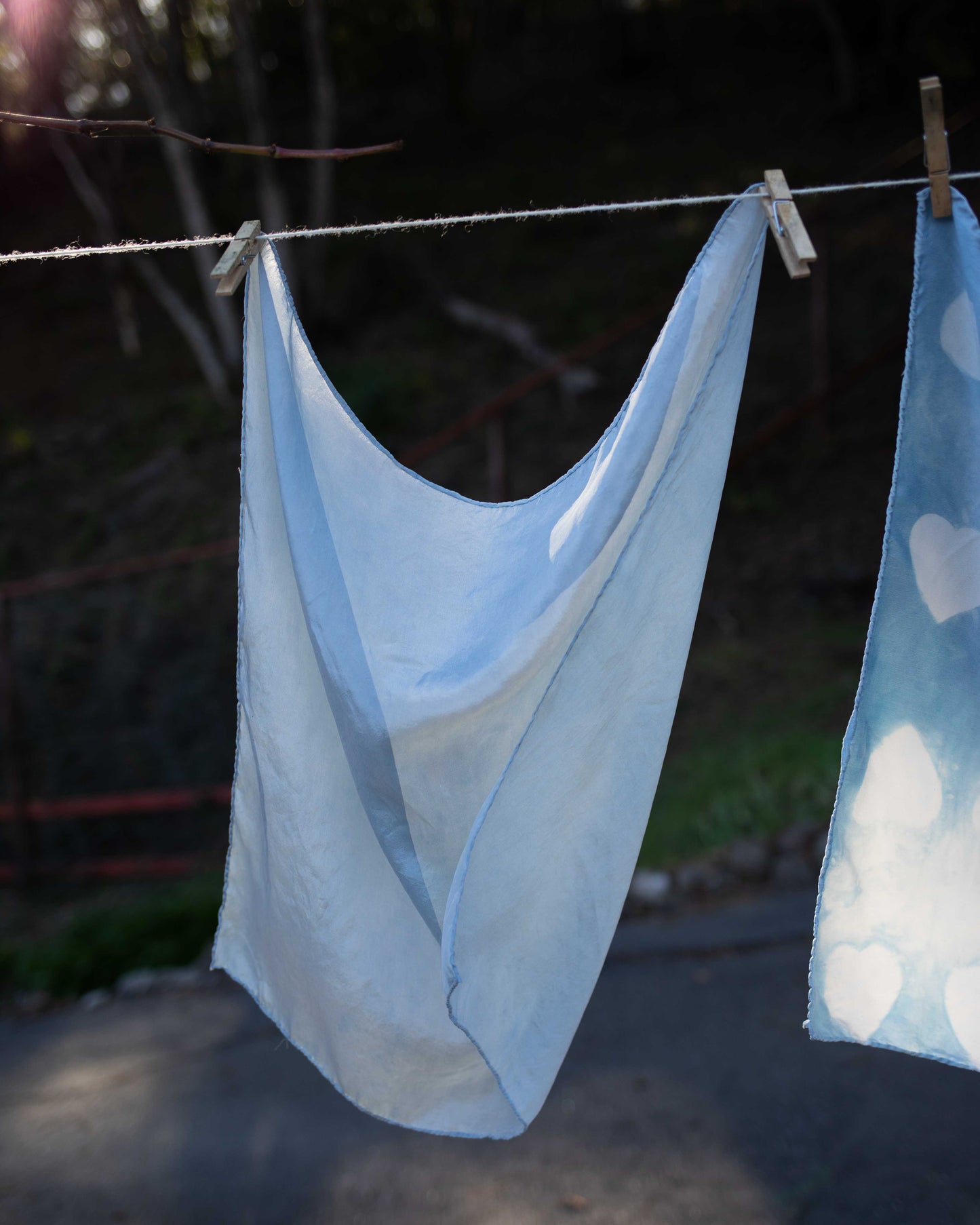 Indigo Silk Scarf - Solid - Preorder