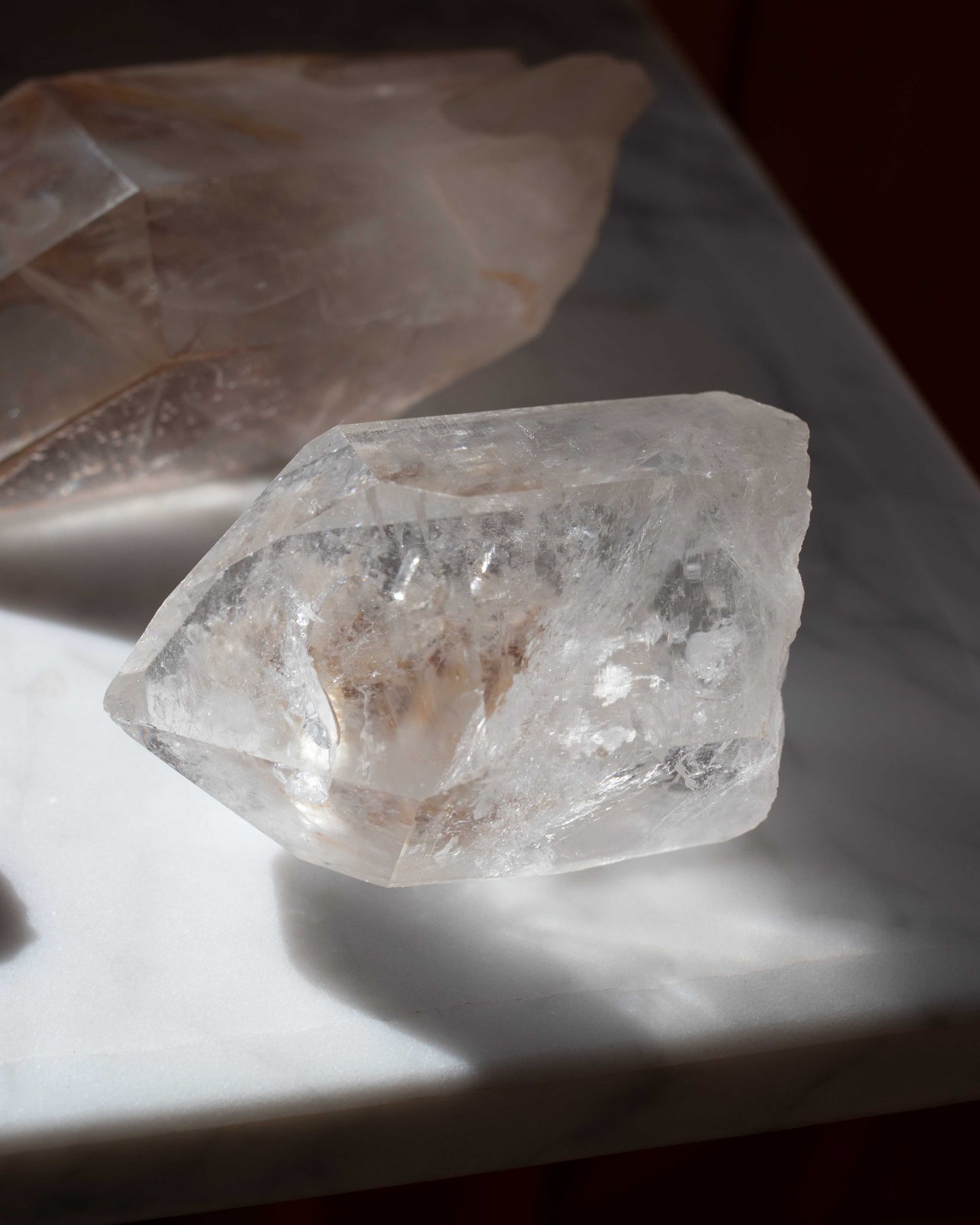 Clear Quartz Point with Cluster