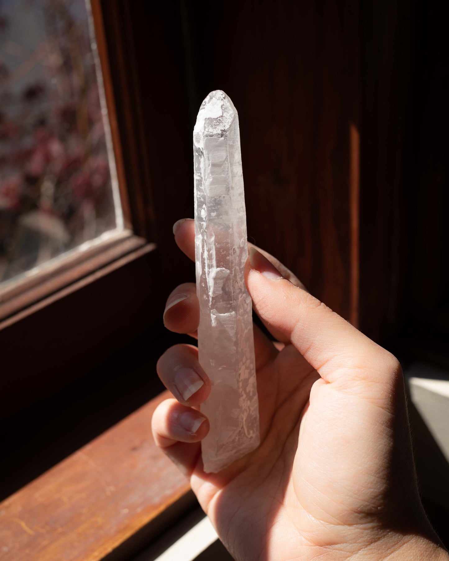 Frosted Mongolian Quartz Point (a,b)
