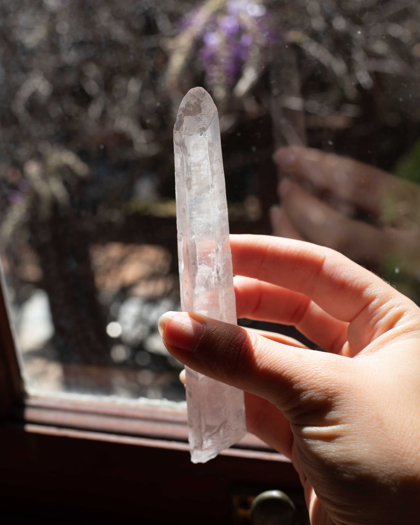Frosted Mongolian Quartz Point (a,b)