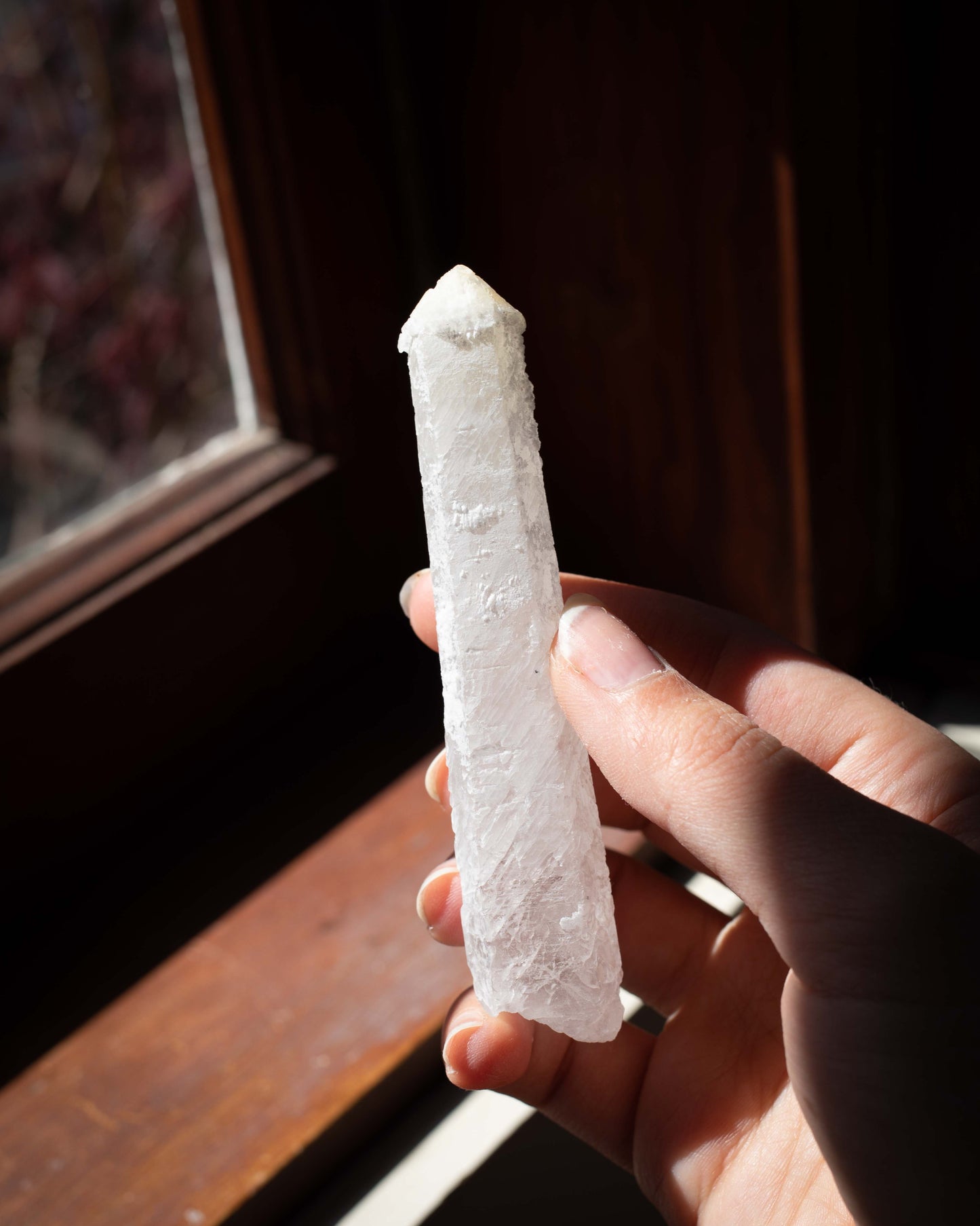 Frosted Mongolian Quartz Point (a,b)