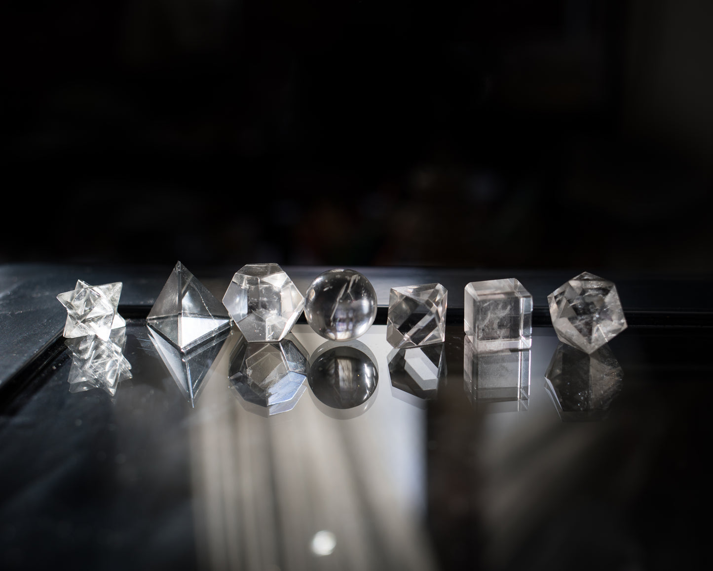 Clear Quartz Platonic Solid