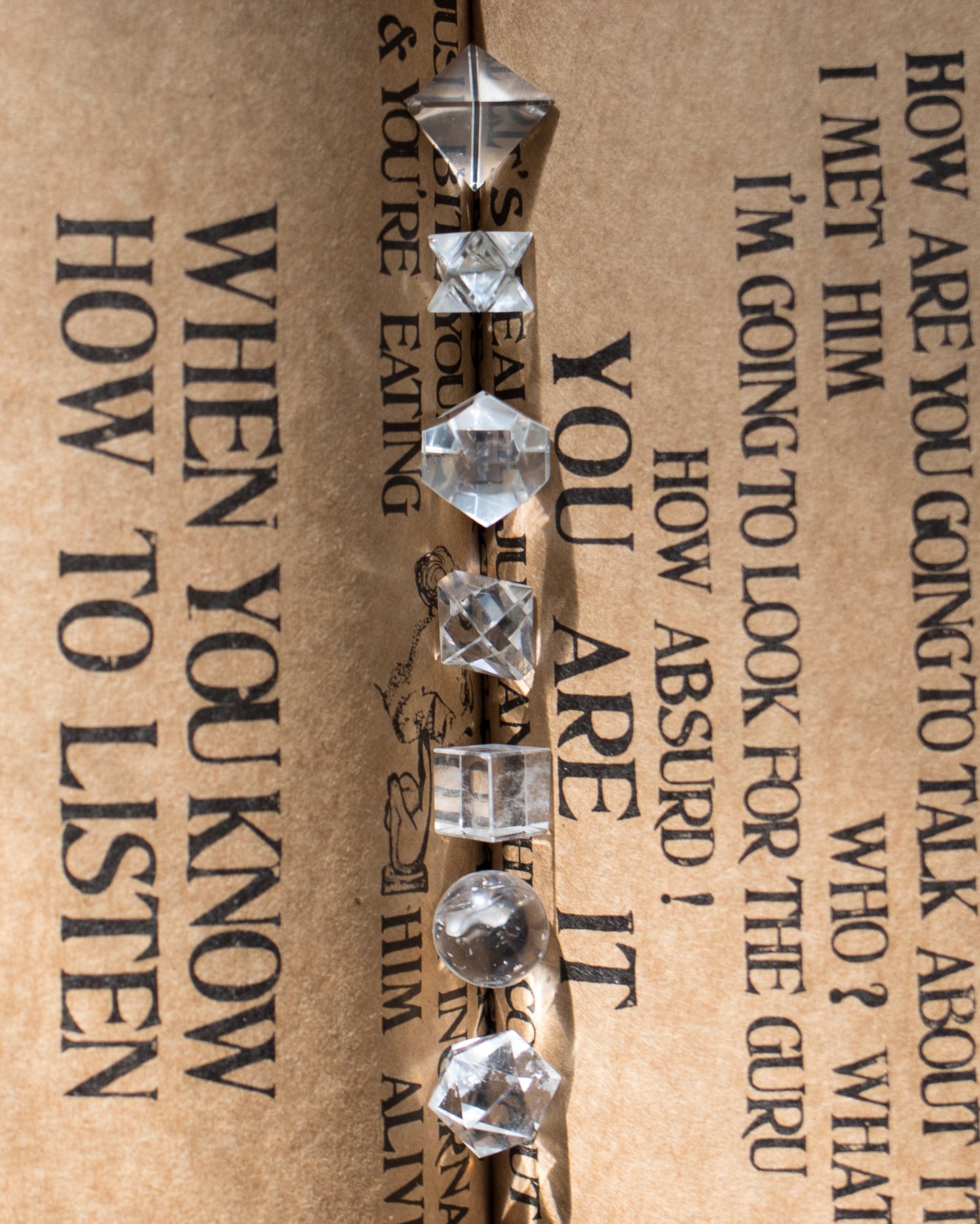 Clear Quartz Platonic Solid