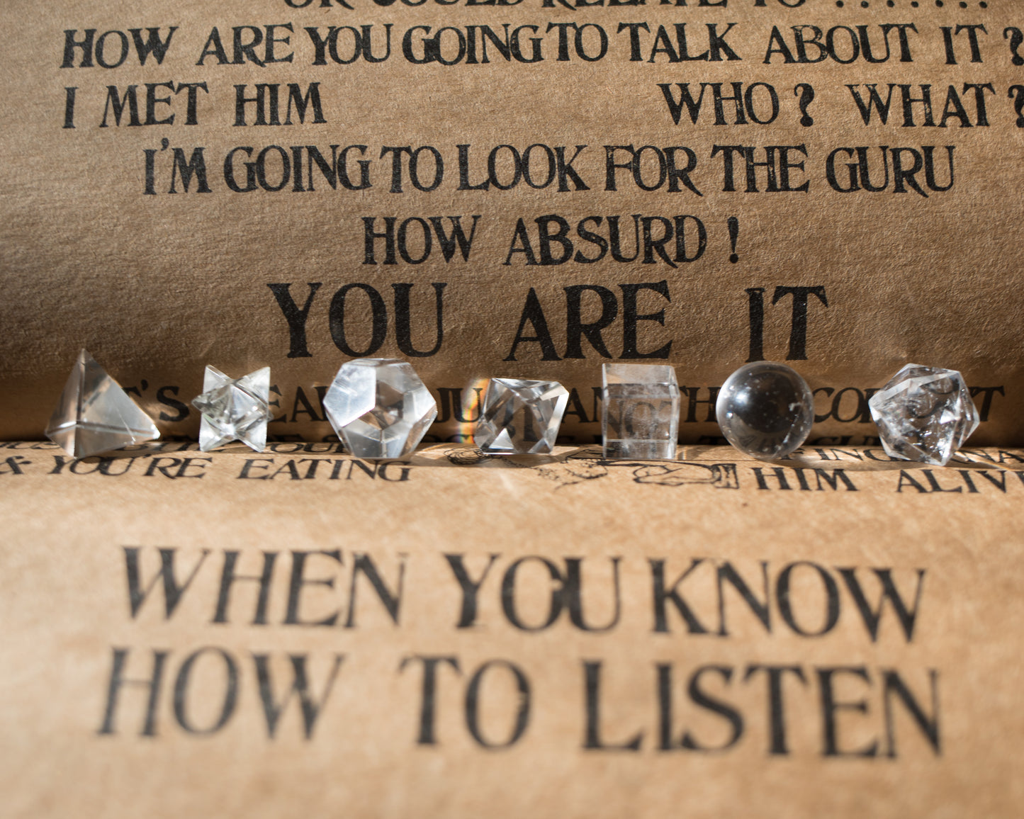 Clear Quartz Platonic Solid