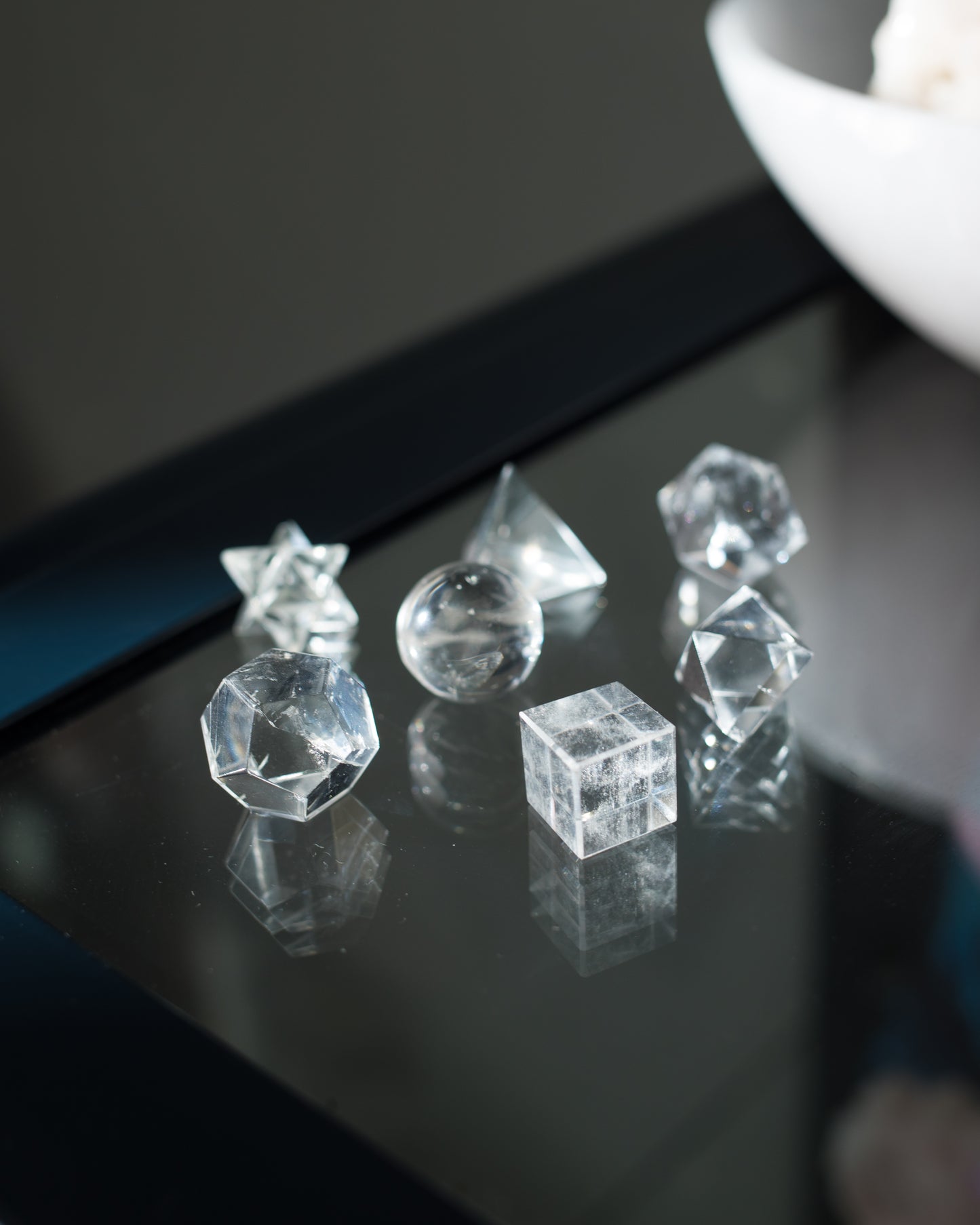 Clear Quartz Platonic Solid