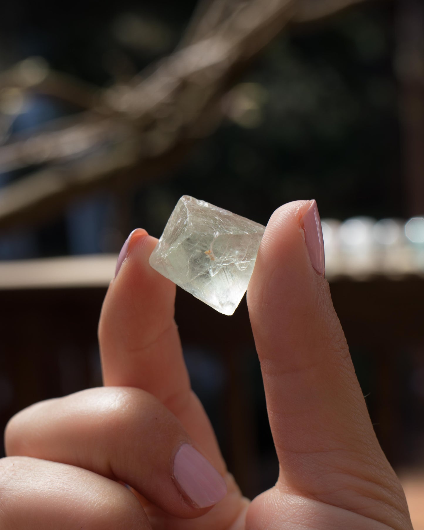 Fluorite Octahedron (single cube)