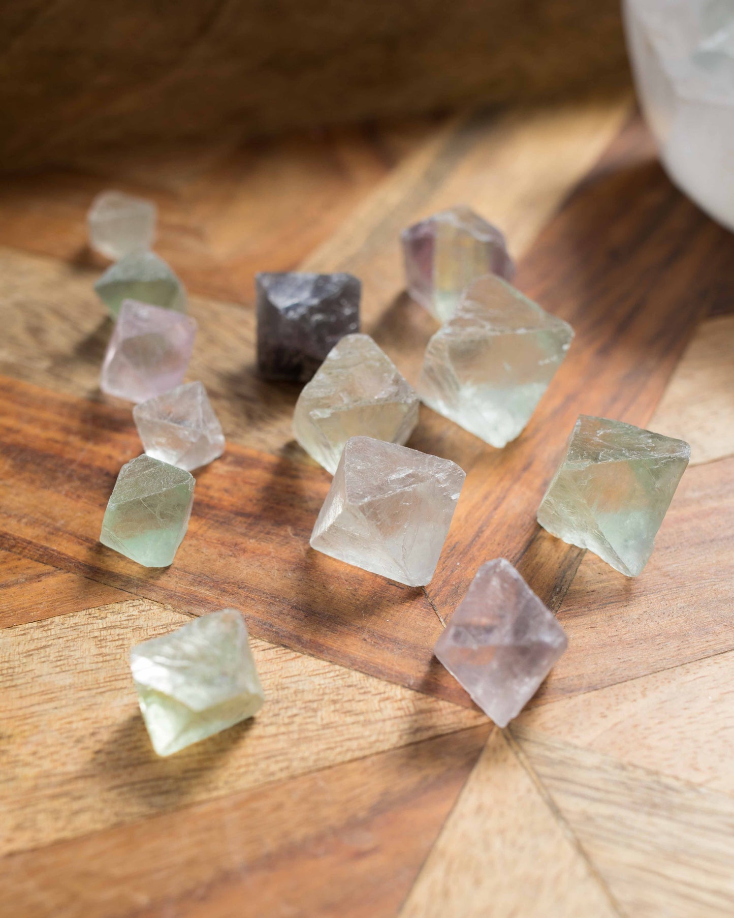 Fluorite Octahedron (single cube)