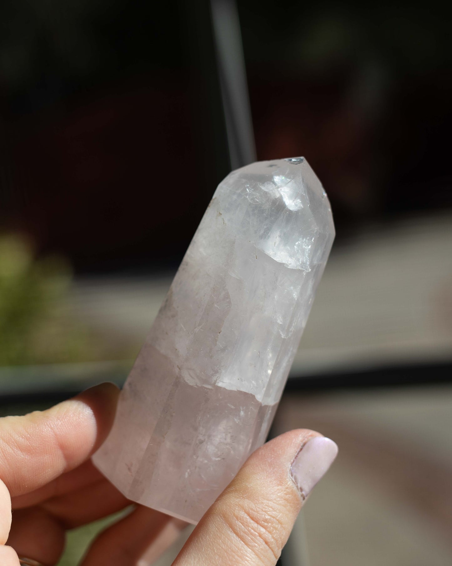 Small Rose Quartz Tower