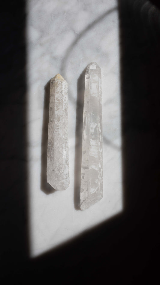 Frosted Mongolian Quartz Point (a,b)