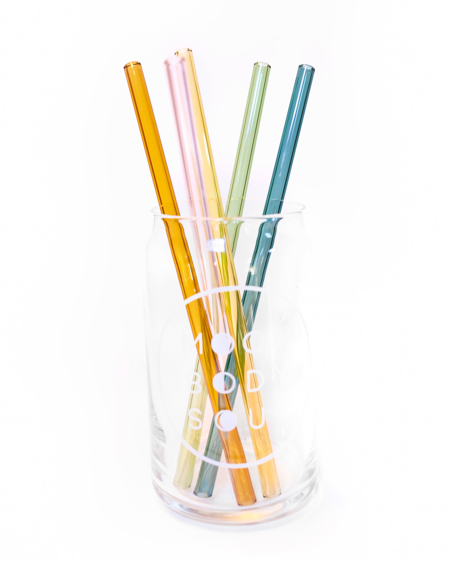 Colorful Glass Straws (5 pack)
