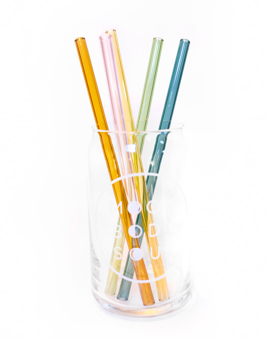 Colorful Glass Straws (5 pack)