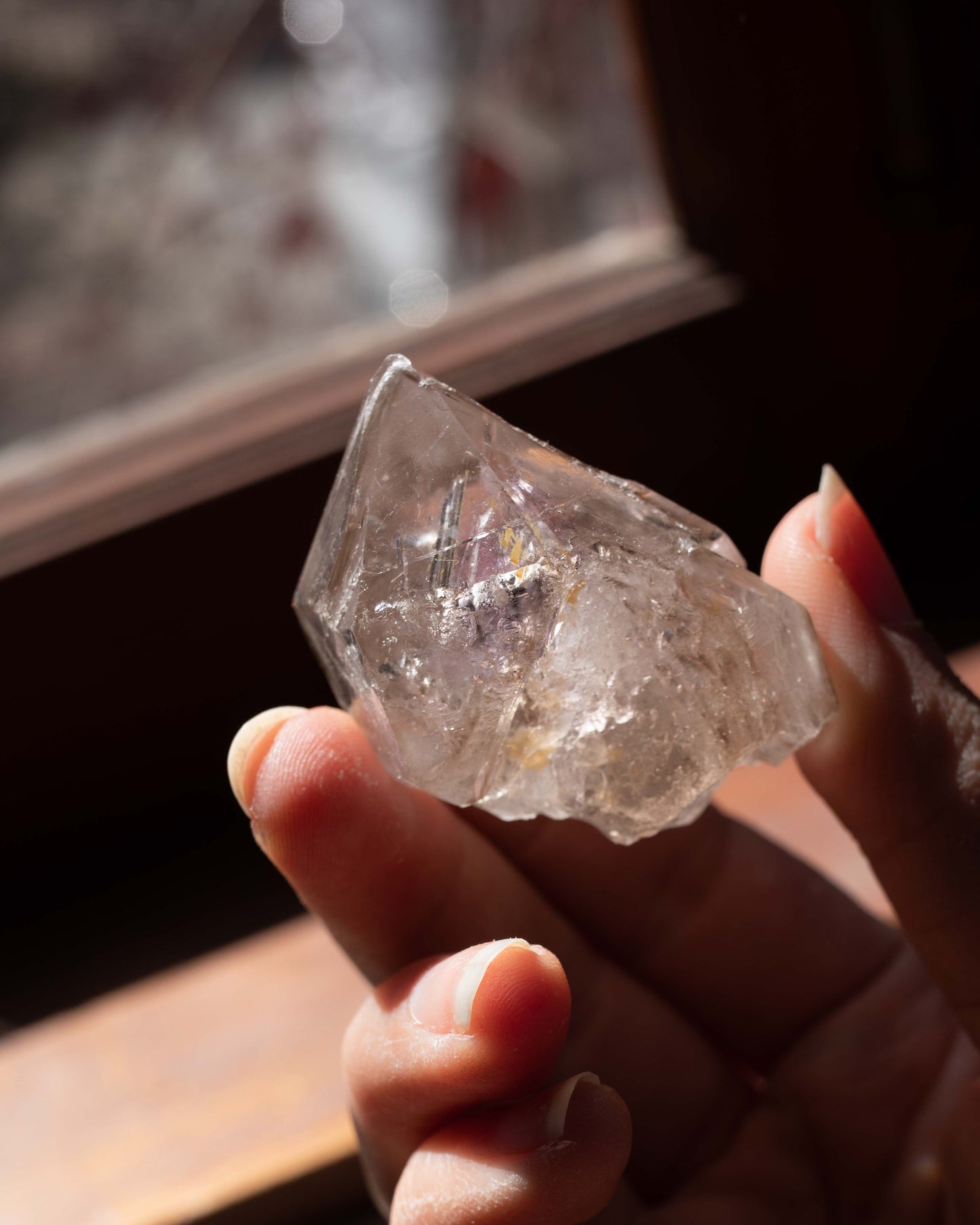 Smokey Quartz with Amethyst