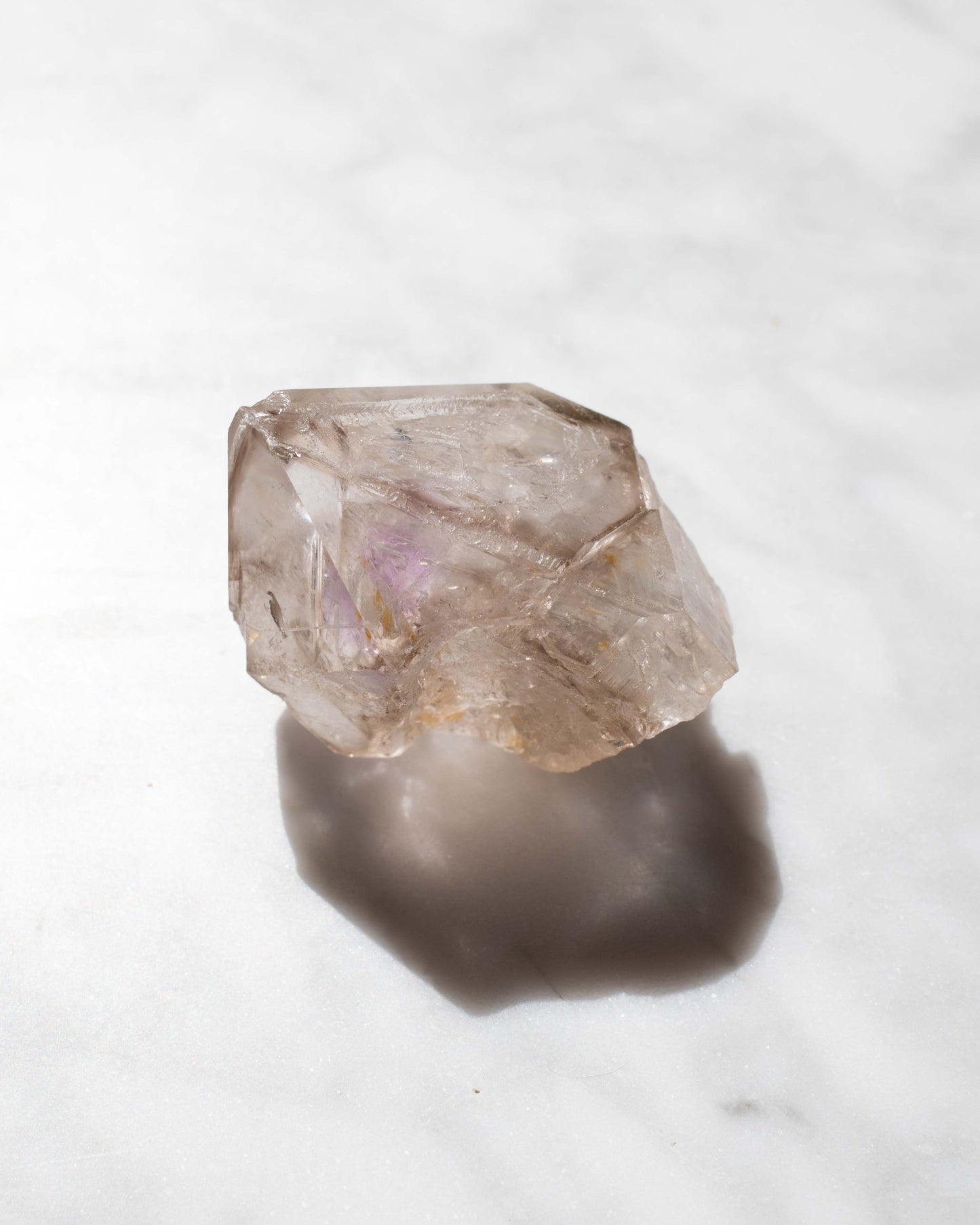 Smokey Quartz with Amethyst