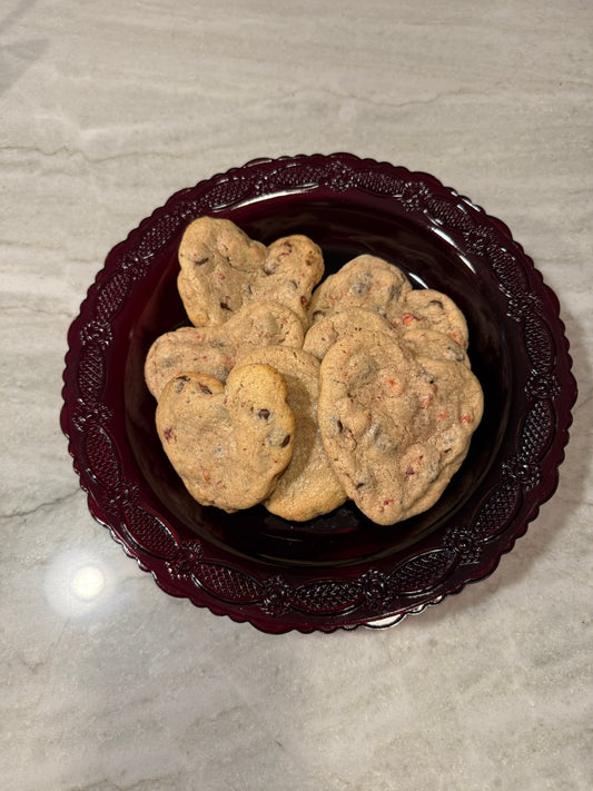 Dark Chocolate Strawberry Cookies