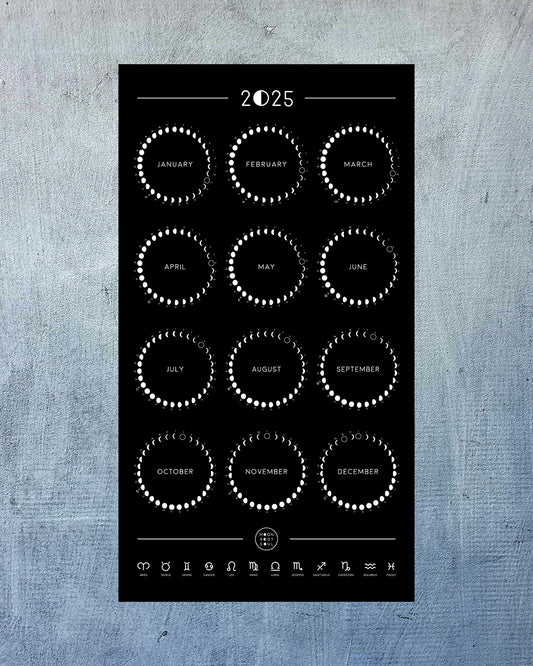 2025 Moon Phase Calendar - PREORDER