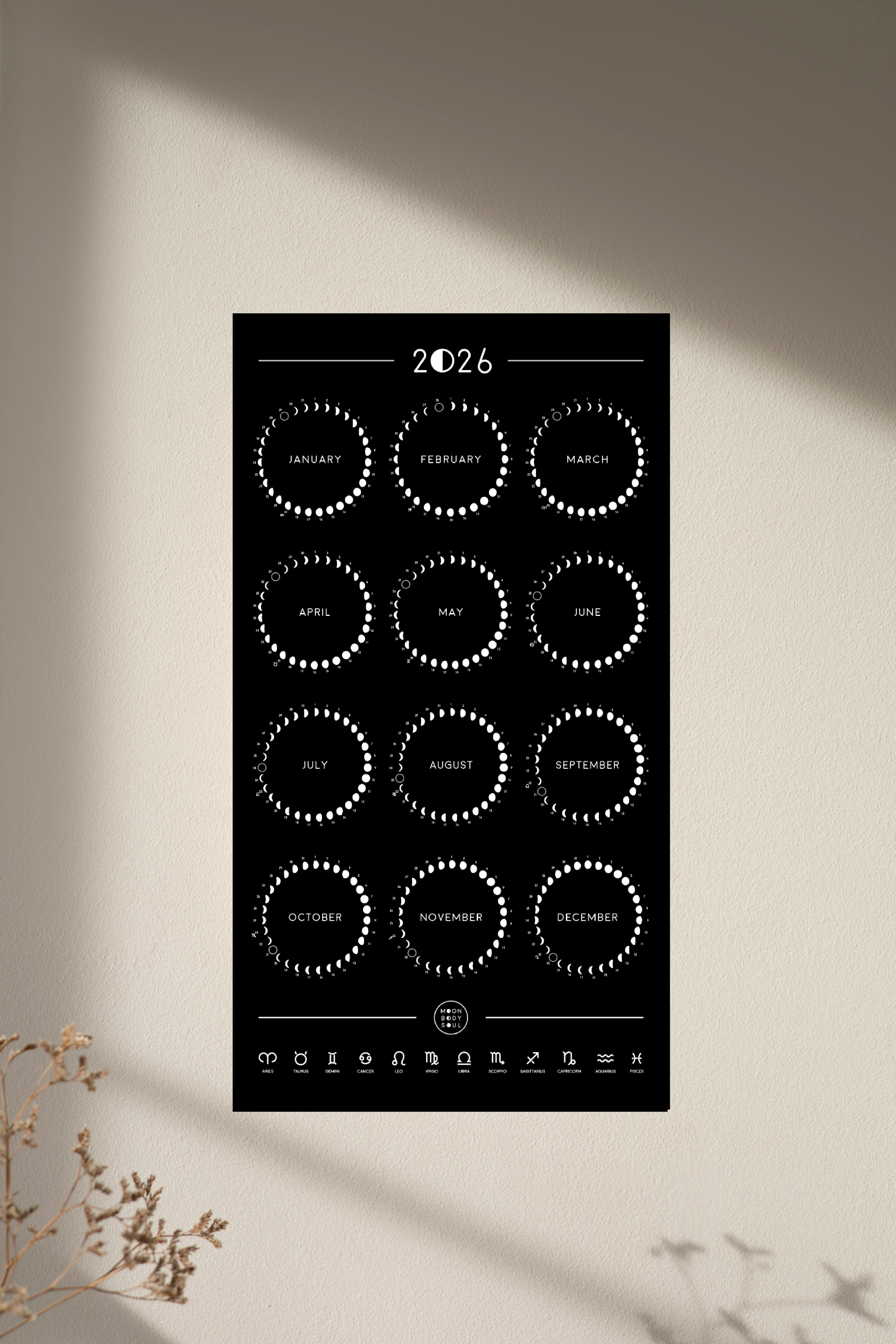 2026 Moon Phase Calendar - 25% OFF! – Moon Body Soul
