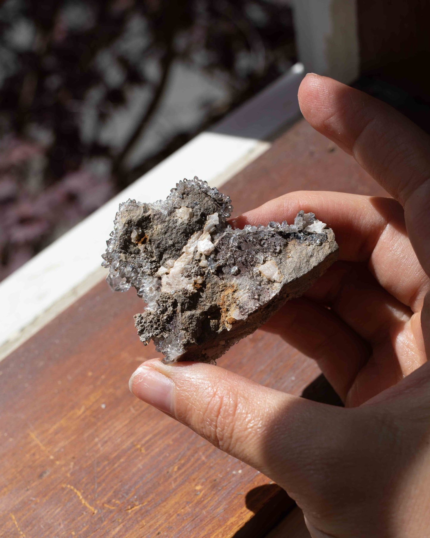 Raw Amethyst with Quartz Crystals