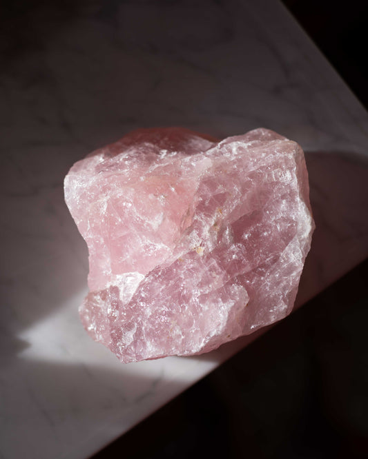 Large Raw Rose Quartz - A