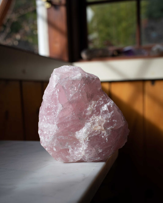 Large Raw Rose Quartz - B