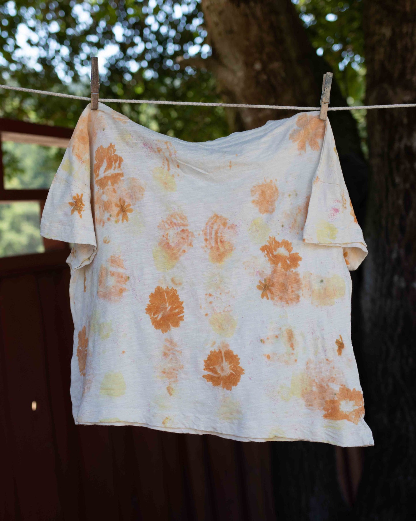 Organic Cotton Flower Tee (one of a kind ready to ship)