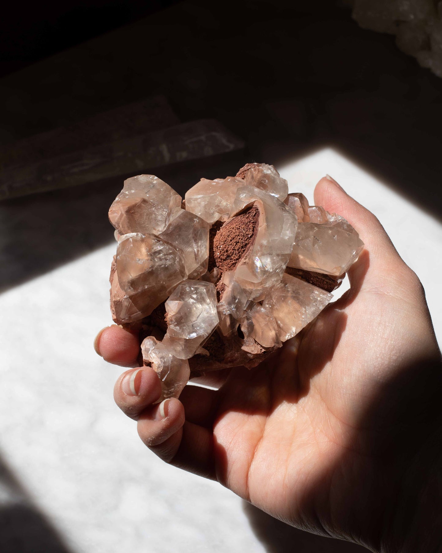 Calcite Crystals Clay Matrix